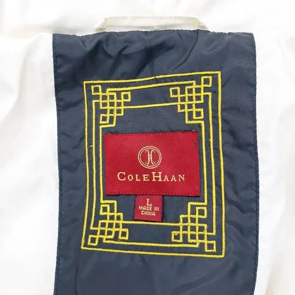 Cole Haan Women's Large Fill 80% Down, 20% Feather Coat Ivory Cream Jacket EUC - Picture 2 of 16